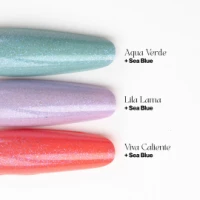 Mermaid glitter top coats 3 pcs.